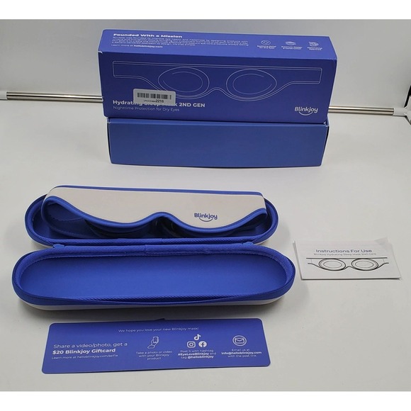 Blinkjoy Hydrating Sleep Mask 2nd Gen Dry Eye Night Mask w/ Case & Box - Picture 4 of 16